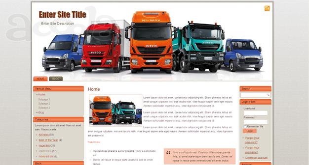 Продам шаблон/тема "Iveco Range" для CMS Blogger/BlogSpot, Joomla и WordPress