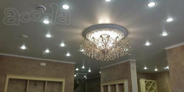 Установка натяжного потолка