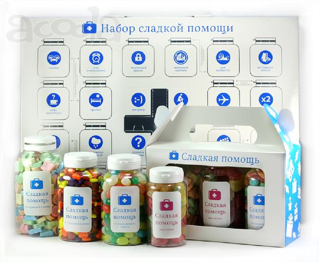 Необычные конфеты с логотипом - "Сладкая помощь"